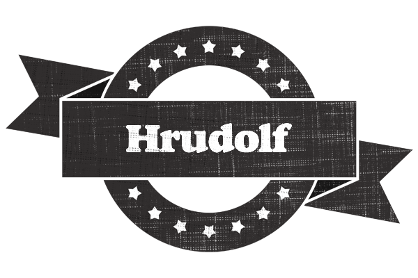 Hrudolf grunge logo
