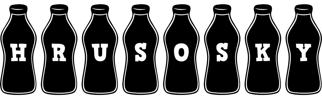 Hrusosky bottle logo