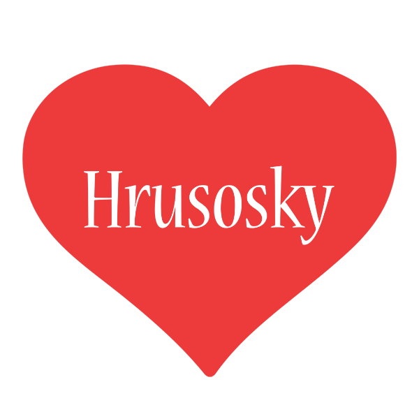 Hrusosky love logo