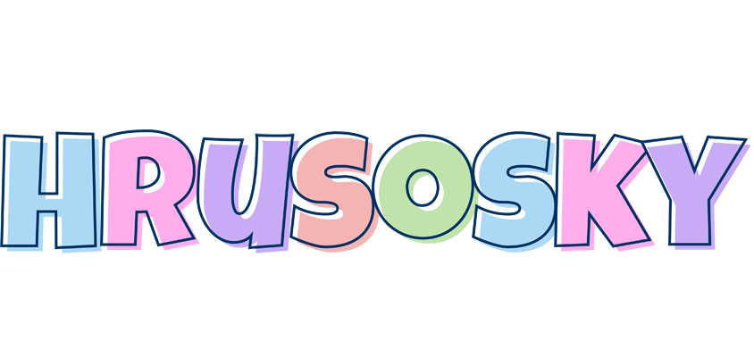 Hrusosky pastel logo