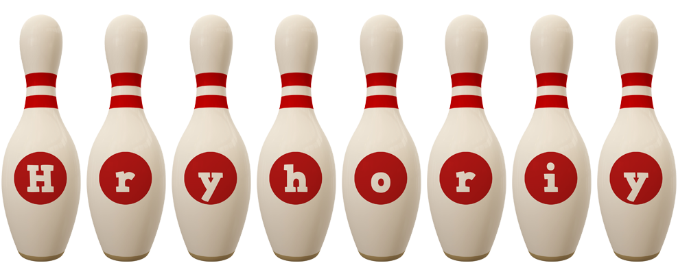 Hryhoriy bowling-pin logo