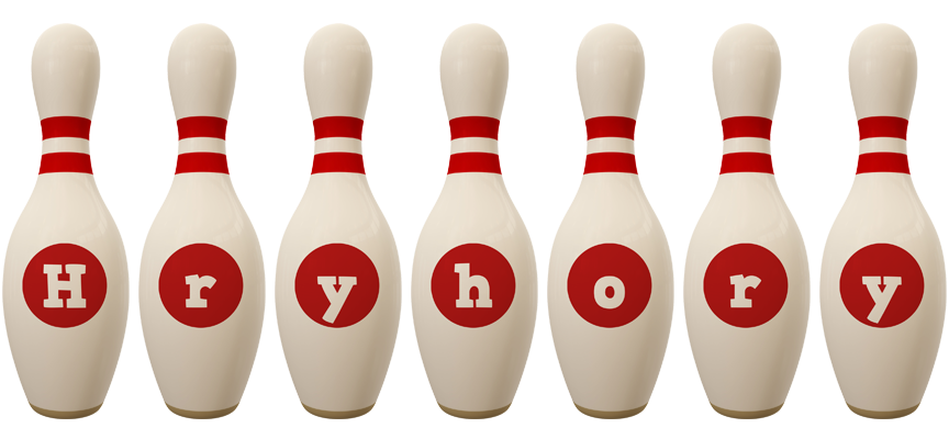 Hryhory bowling-pin logo