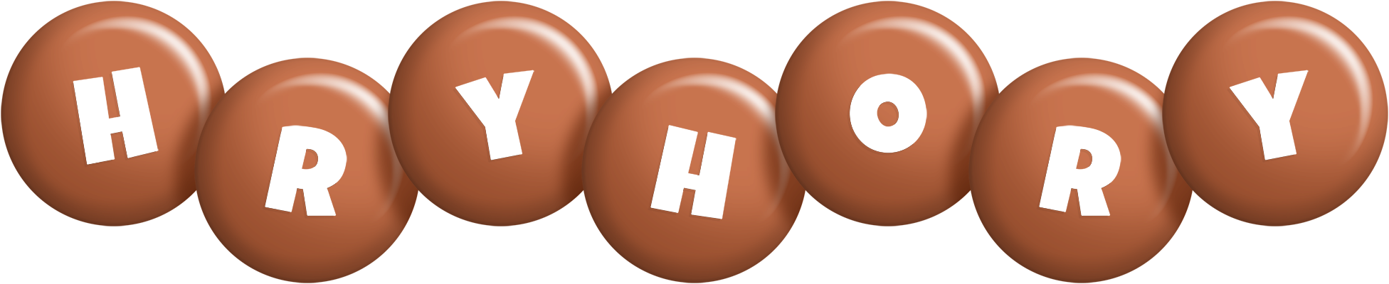 Hryhory candy-brown logo