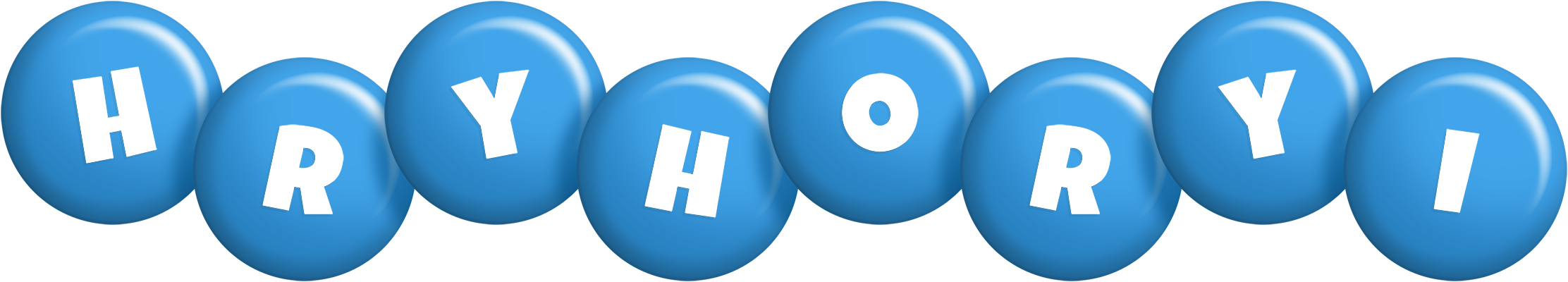Hryhoryi candy-blue logo