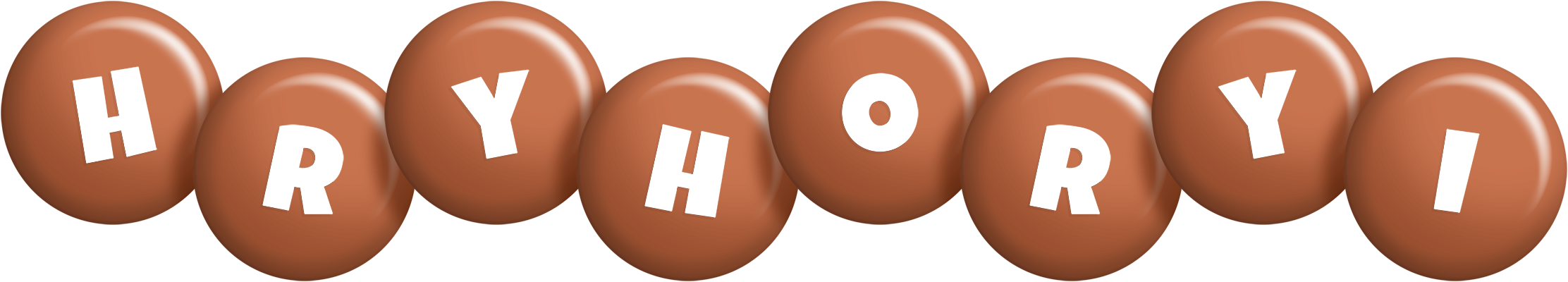 Hryhoryi candy-brown logo