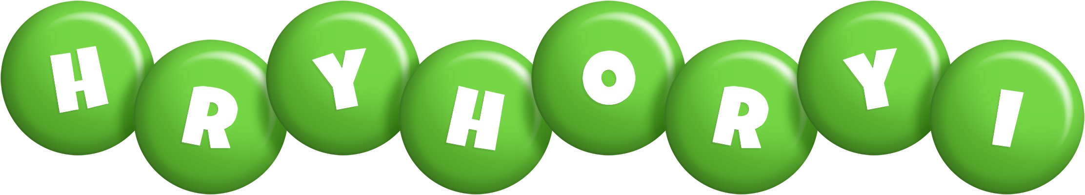 Hryhoryi candy-green logo
