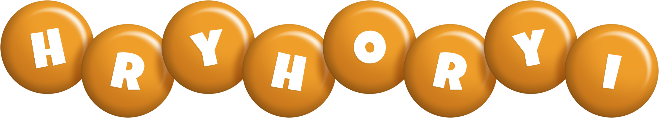 Hryhoryi candy-orange logo