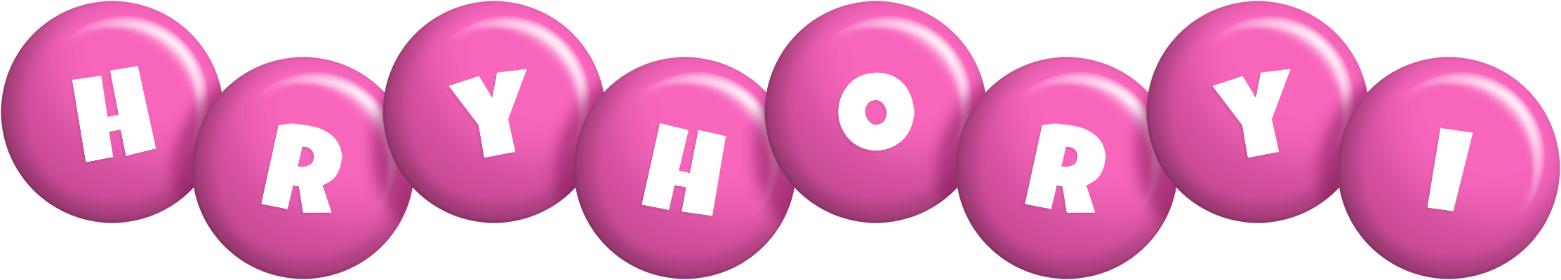 Hryhoryi candy-pink logo