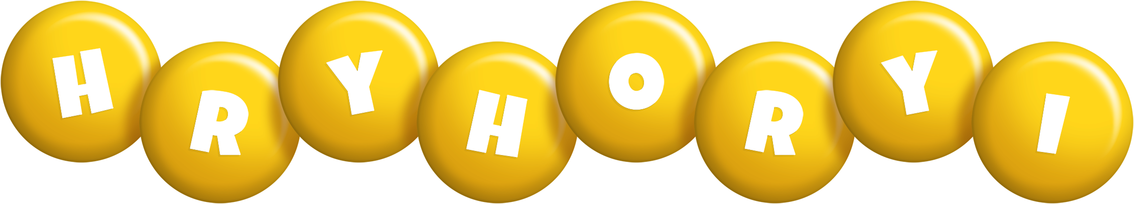 Hryhoryi candy-yellow logo