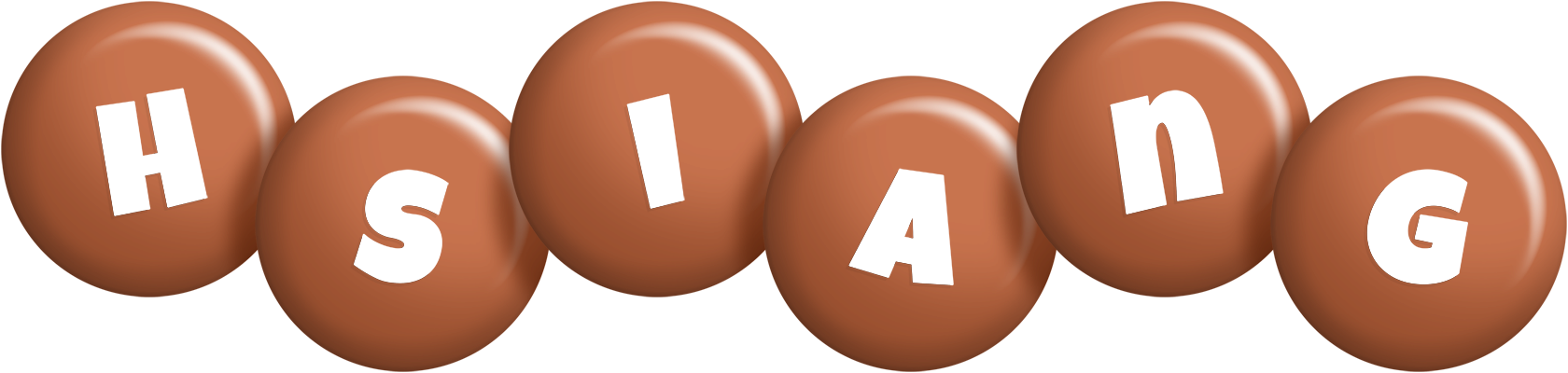 Hsiang candy-brown logo
