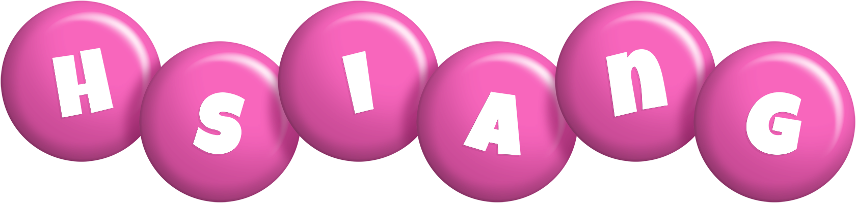 Hsiang candy-pink logo