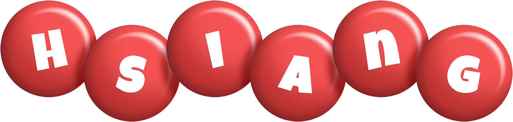 Hsiang candy-red logo