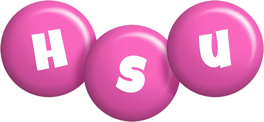 Hsu candy-pink logo