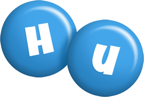 Hu candy-blue logo