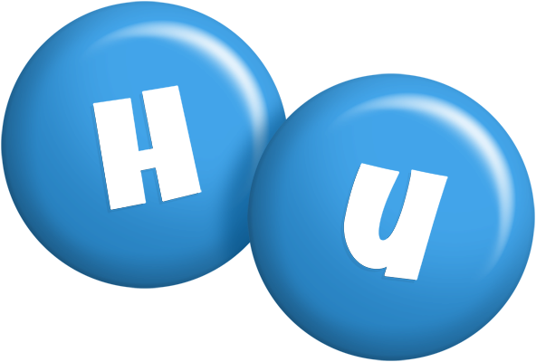 Hu candy-blue logo