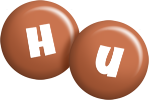 Hu candy-brown logo