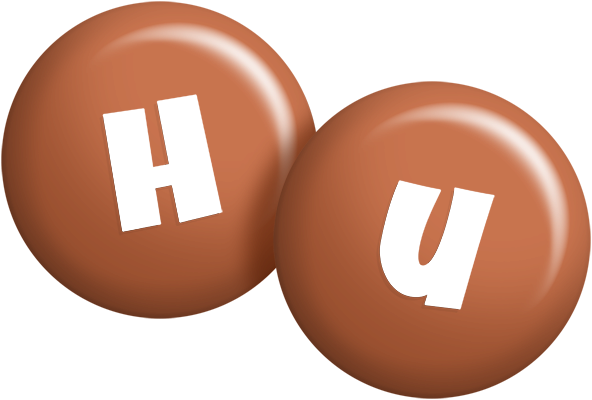 Hu candy-brown logo