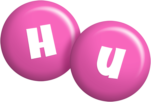 Hu candy-pink logo