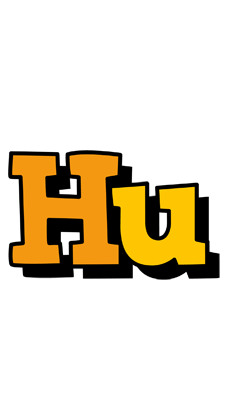 Hu cartoon logo