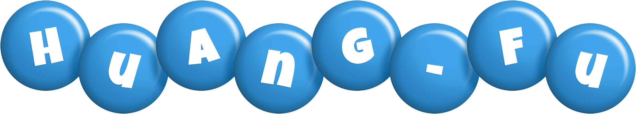 Huang-Fu candy-blue logo