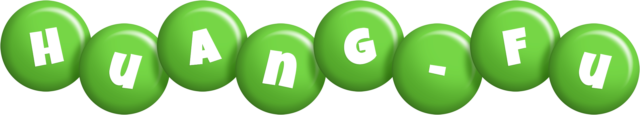 Huang-Fu candy-green logo