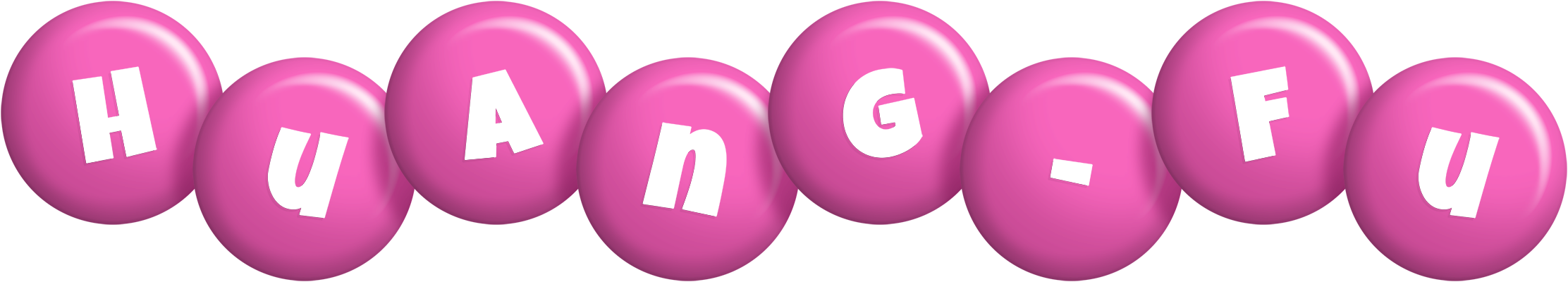 Huang-Fu candy-pink logo