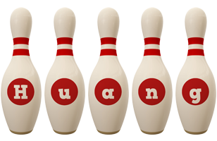 Huang bowling-pin logo