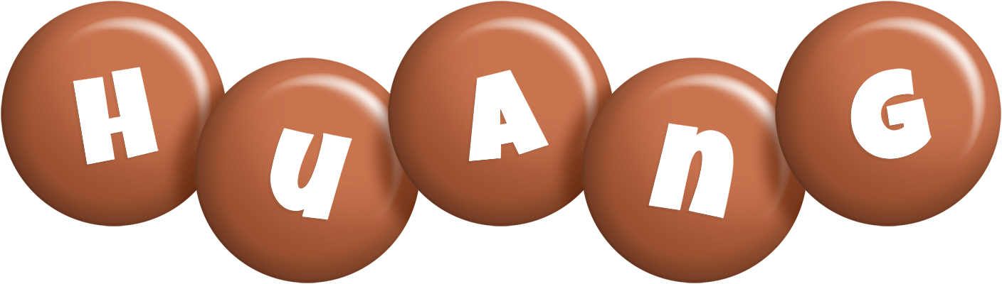 Huang candy-brown logo