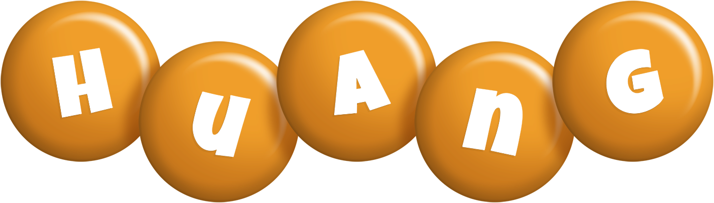 Huang candy-orange logo
