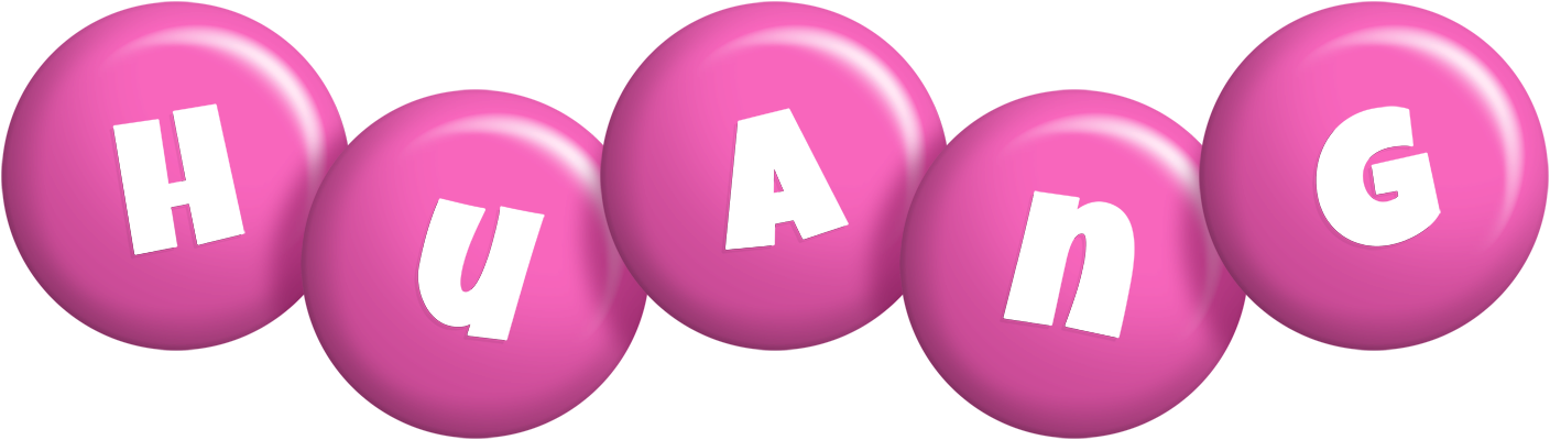 Huang candy-pink logo