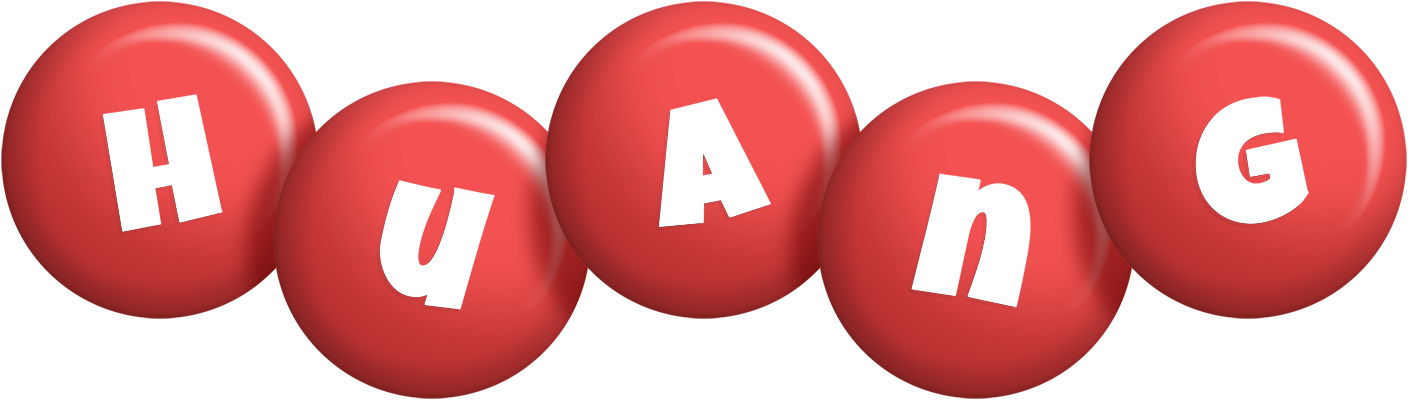Huang candy-red logo