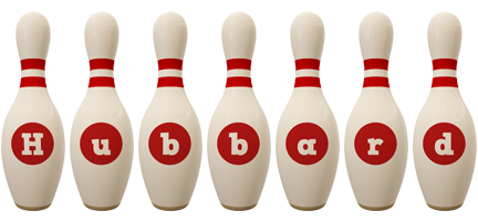 Hubbard bowling-pin logo