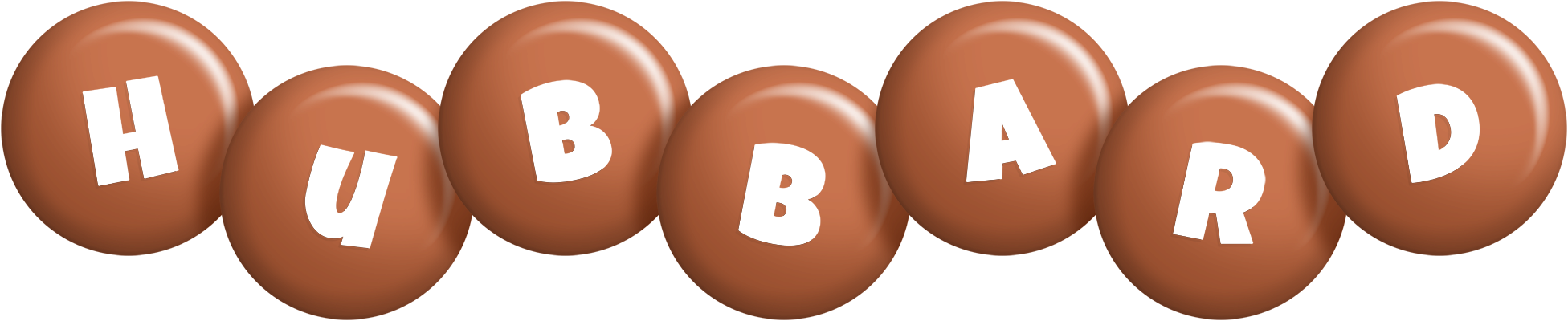 Hubbard candy-brown logo