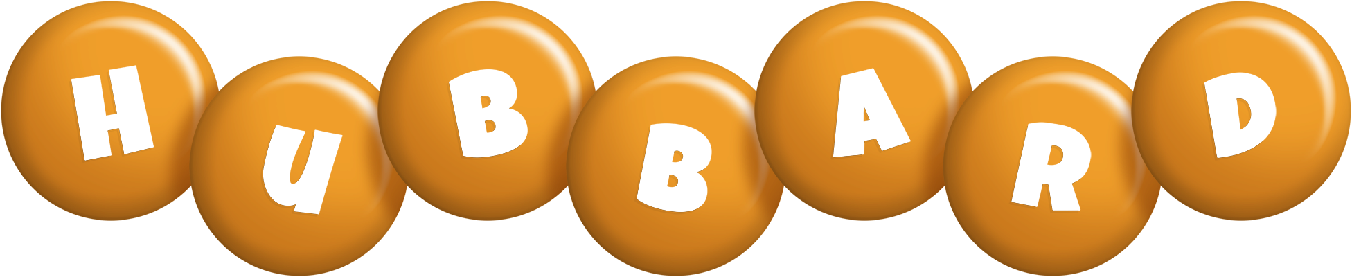 Hubbard candy-orange logo
