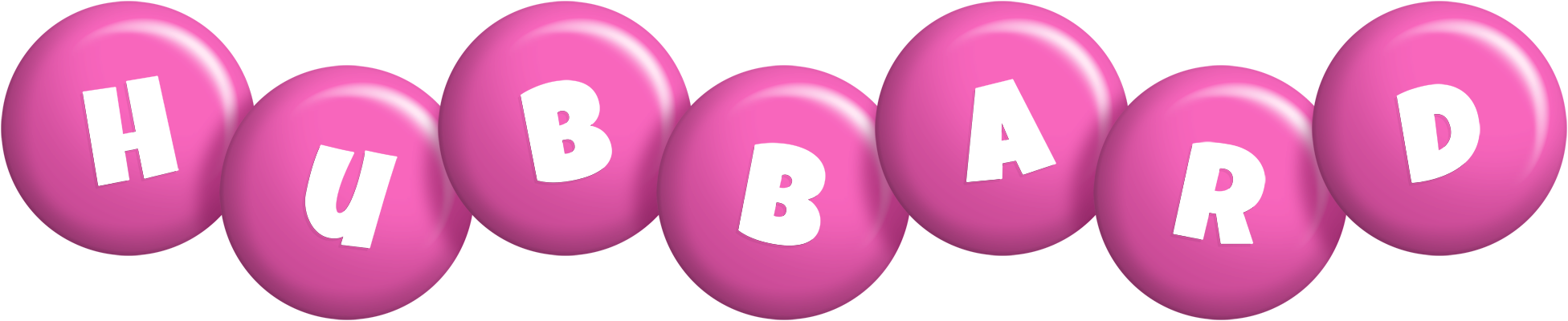 Hubbard candy-pink logo