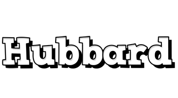 Hubbard snowing logo