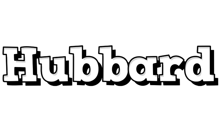 Hubbard snowing logo