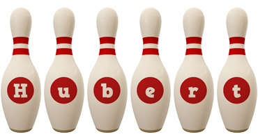 Hubert bowling-pin logo