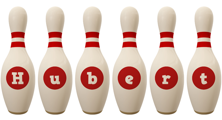 Hubert bowling-pin logo