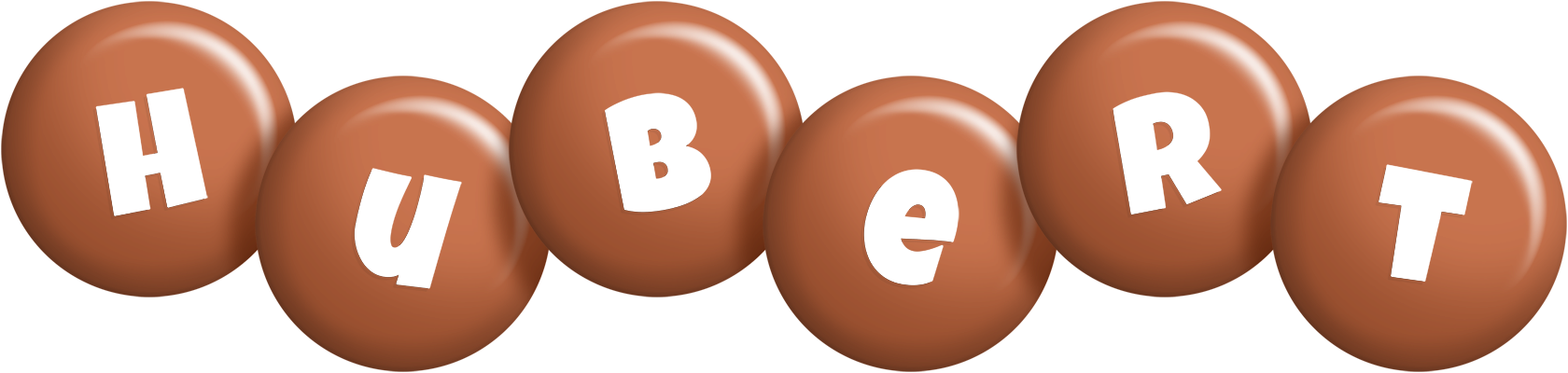 Hubert candy-brown logo