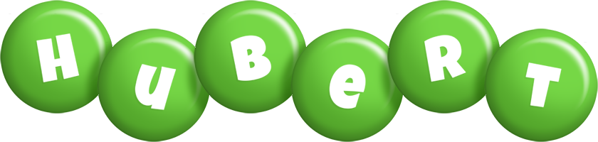 Hubert candy-green logo