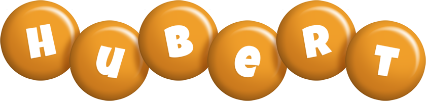 Hubert candy-orange logo