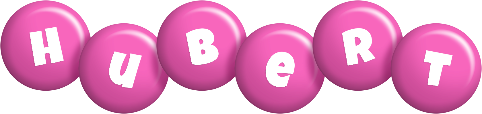 Hubert candy-pink logo
