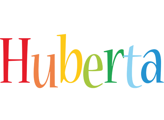 Huberta birthday logo