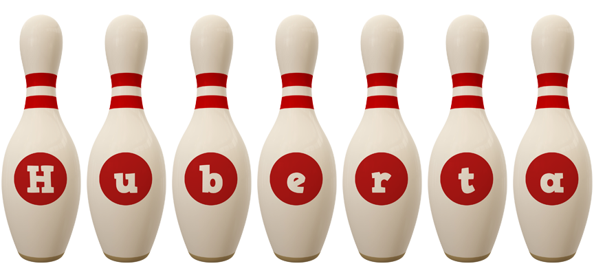 Huberta bowling-pin logo