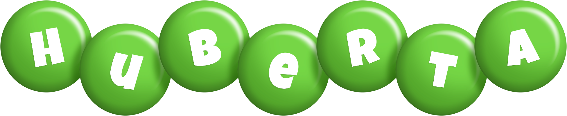 Huberta candy-green logo