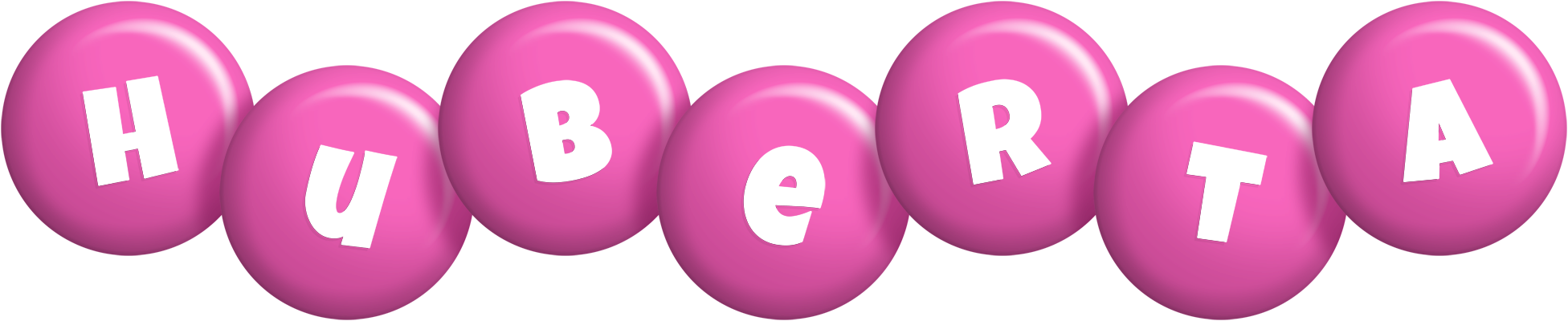 Huberta candy-pink logo