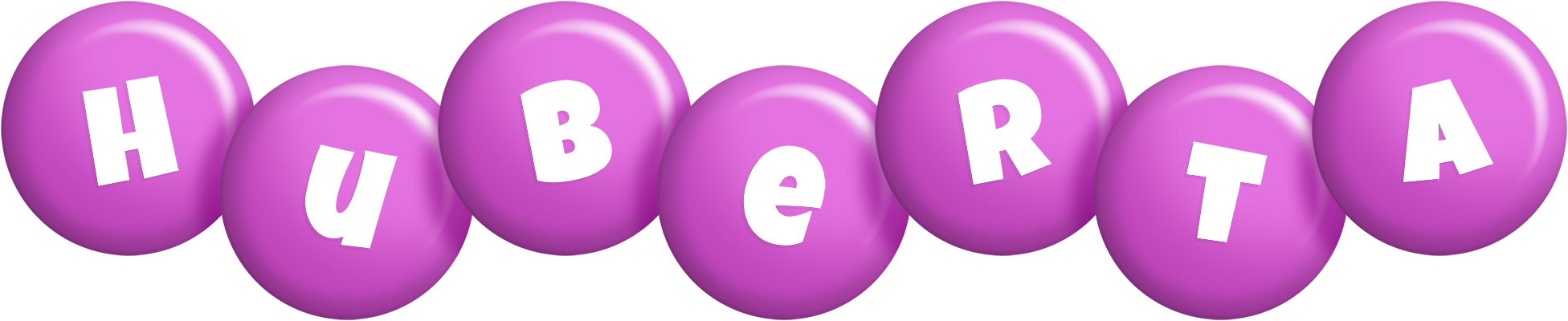 Huberta candy-purple logo