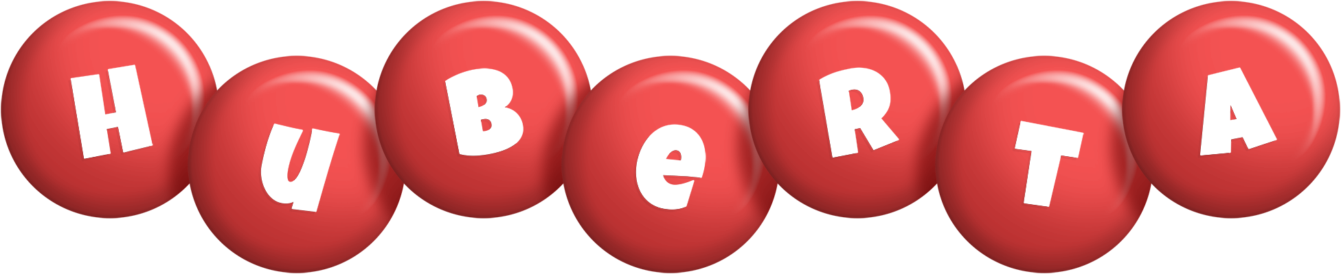 Huberta candy-red logo