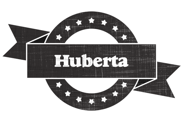 Huberta grunge logo